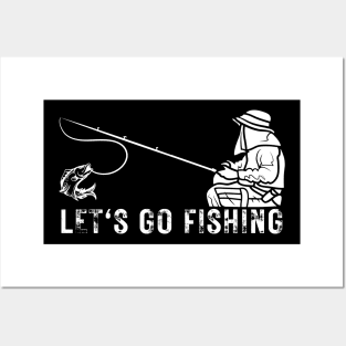 Let's Go Fishing Posters and Art